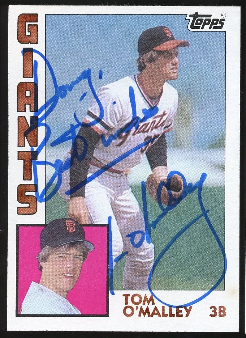 Tom O'Malley #469 signed autograph auto 1984 Topps Baseball Trading Card