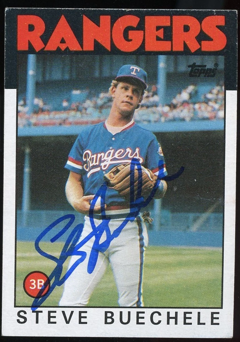 Steve Buechele #397 signed autograph auto 1986 Topps Baseball Trading Card