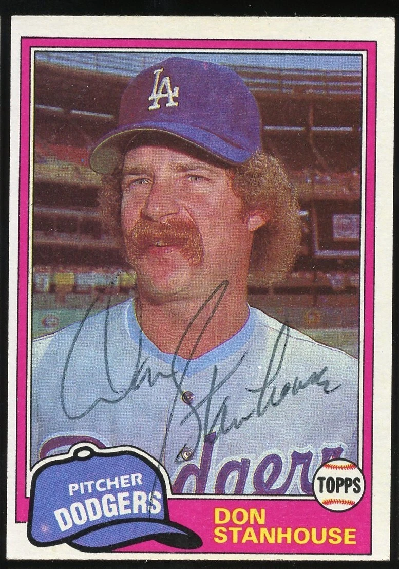 Don Stanhouse #24 signed autograph auto 1981 Topps Baseball Trading Card