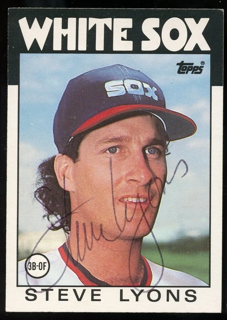 Steve Lyons #67T signed autograph auto 1986 Topps Baseball Trading Card