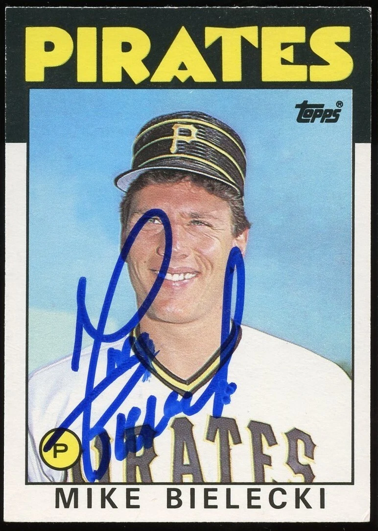Mike Bielecki #10T signed autograph auto 1986 Topps Baseball Trading Card