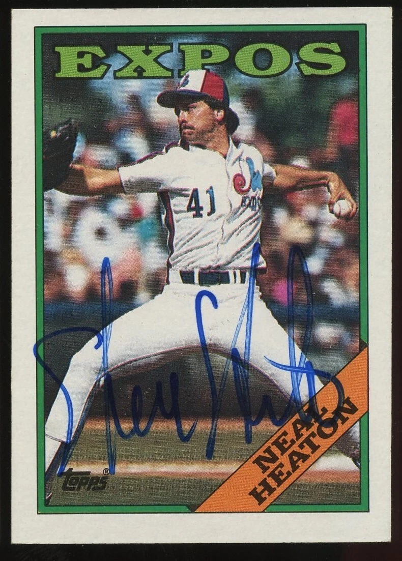 Neal Heaton #765 signed autograph auto 1988 Topps Baseball Trading Card