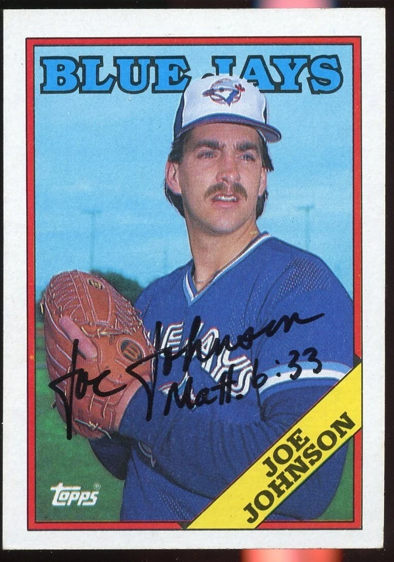 Joe Johnson #347 signed autograph auto 1988 Topps Baseball Trading Card