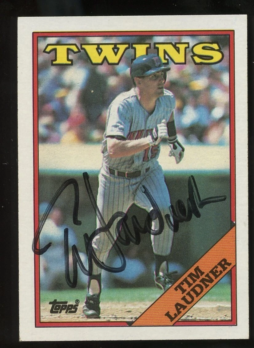Tim Laudner #671 signed autograph auto 1988 Topps Baseball Trading Card
