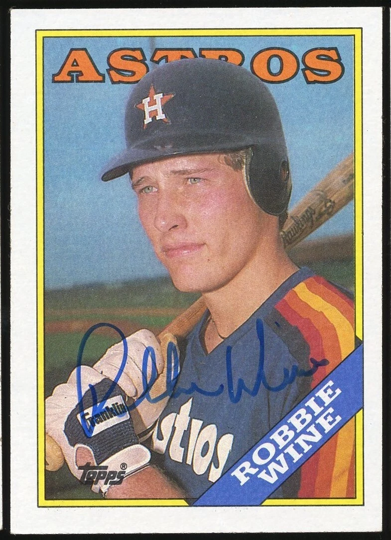 Robbie Wine #119 signed autograph auto 1988 Topps Baseball Trading Card