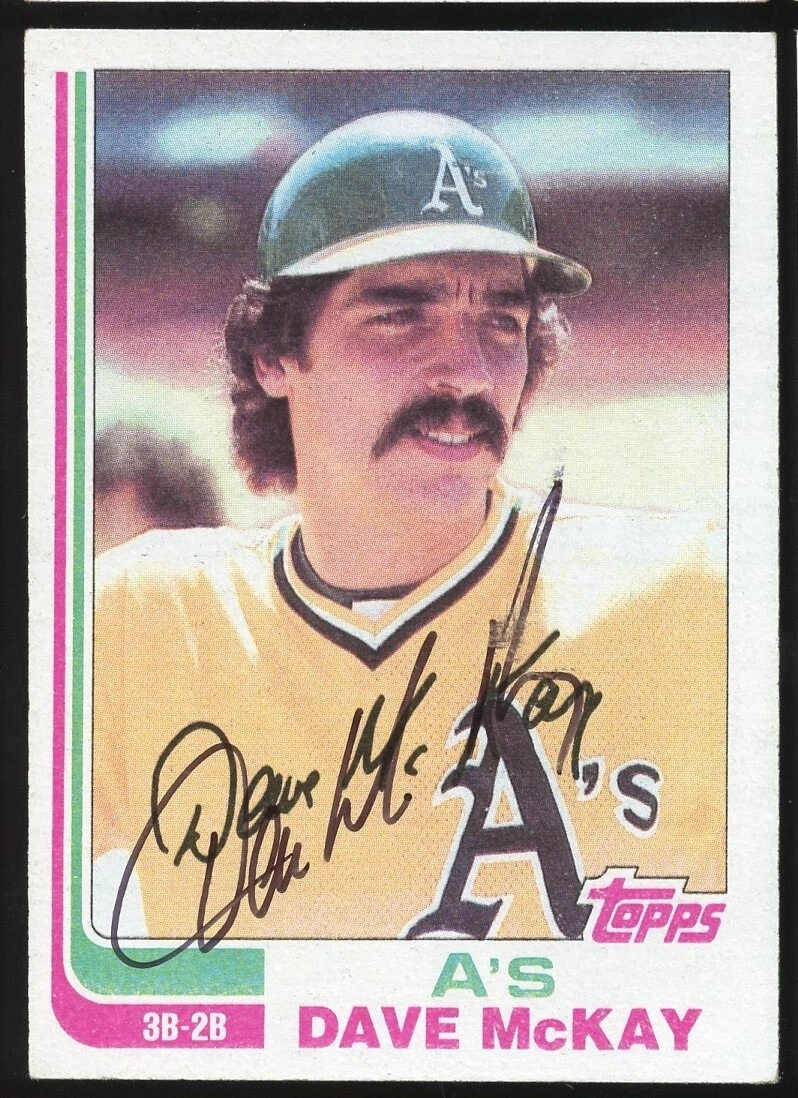 Dave McKay #534 signed autograph auto 1982 Topps Baseball Trading Card