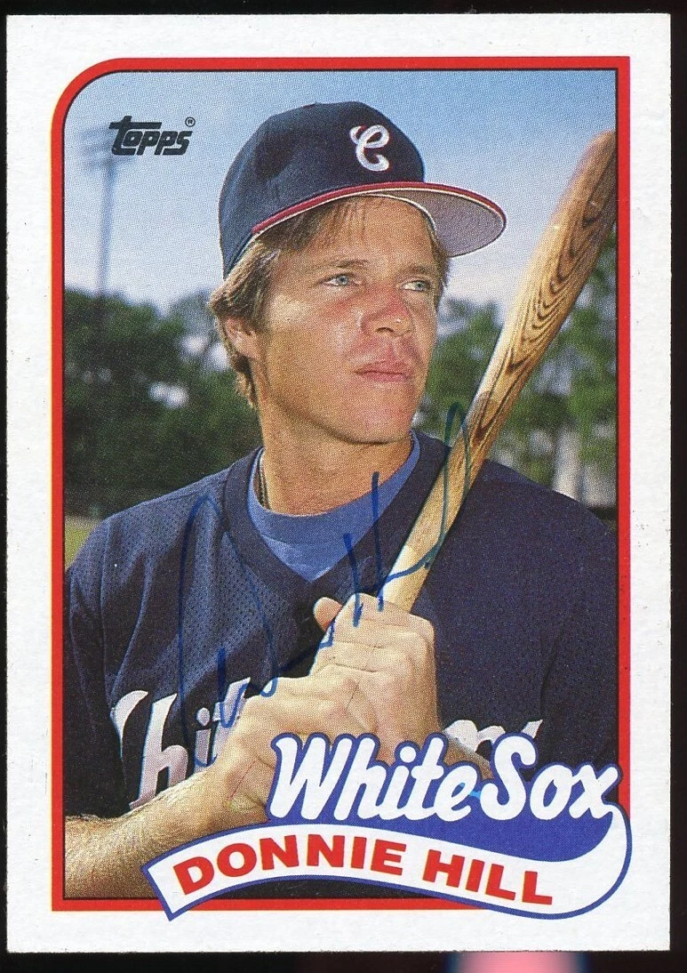 Donnie Hill #512 signed autograph auto 1989 Topps Baseball Trading Card
