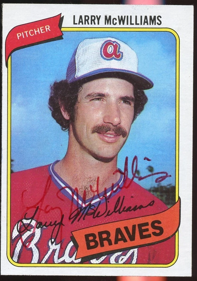 Larry McWilliams #309 signed autograph auto 1980 Topps Baseball Trading Card