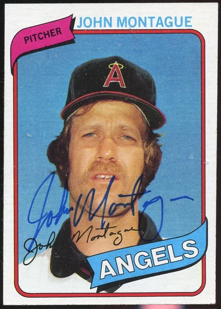 John Montague #253 signed autograph auto 1980 Topps Baseball Trading Card