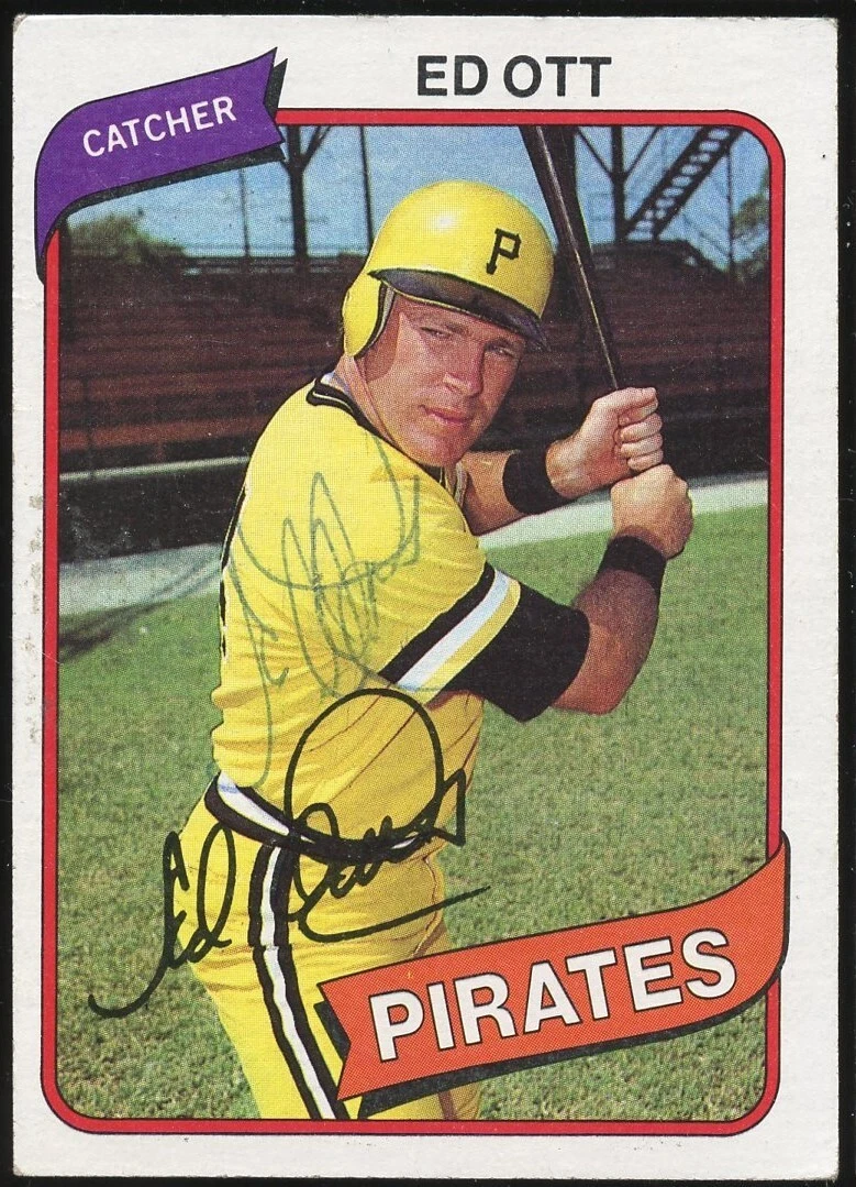 Ed Ott #383 signed autograph auto 1980 Topps Baseball Trading Card