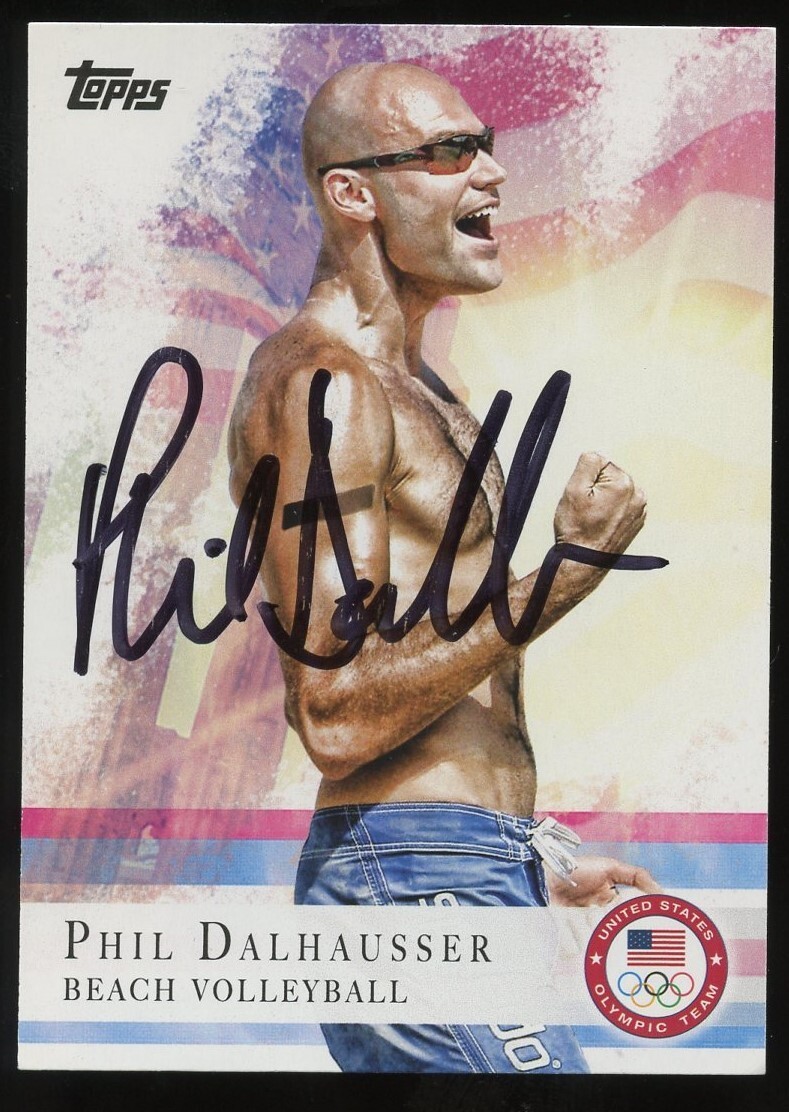 Phil Dalhausser #45 signed autograph auto 2012 Topps U.S. Olympic Team Card