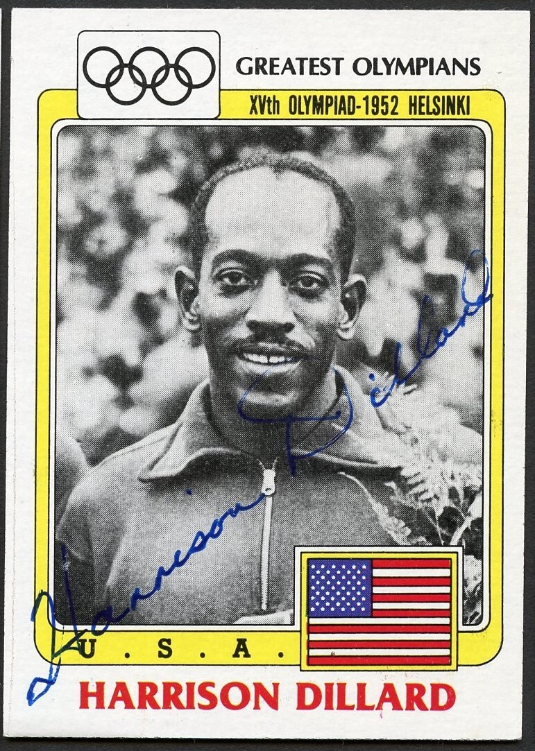 Harrison Dillard #88 signed autograph auto 1983 Topps Greatest Olympians Card