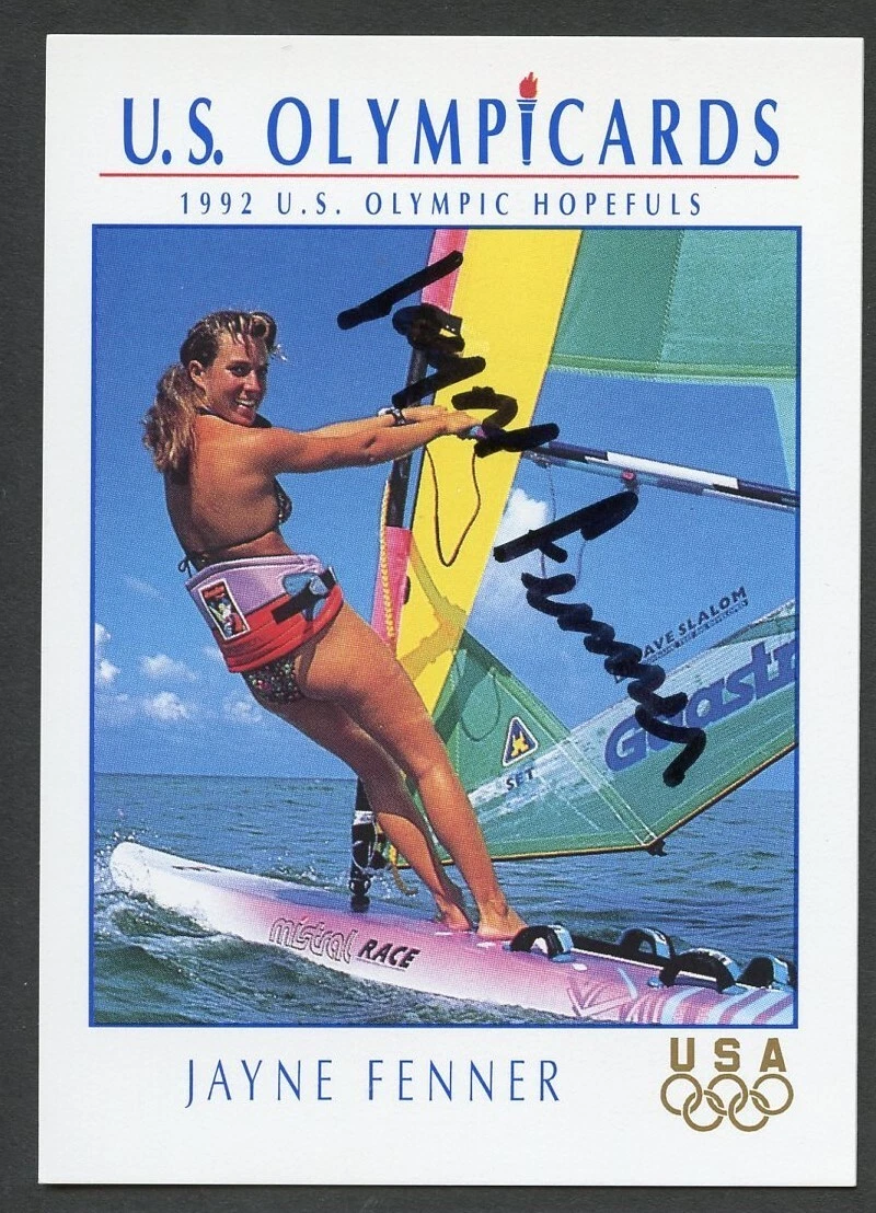 Jayne Fenner #59 signed autograph auto 1992 Impel U.S. Olympic Hopefuls Card