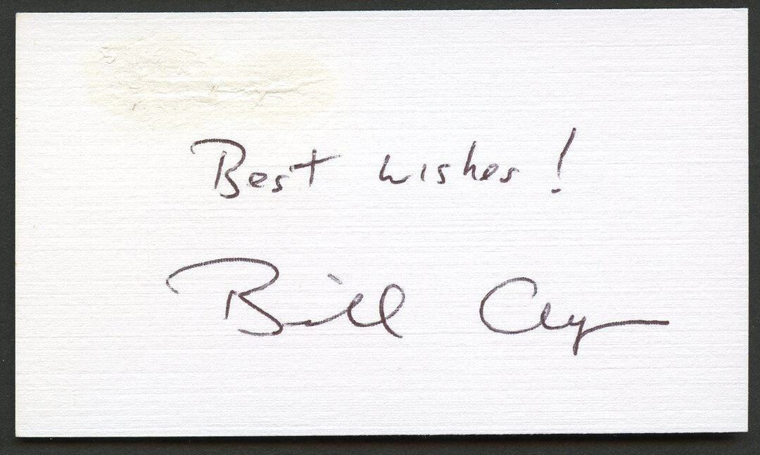 William S. Ayer signed autograph CEO Alaska Air Group Business Card BC166