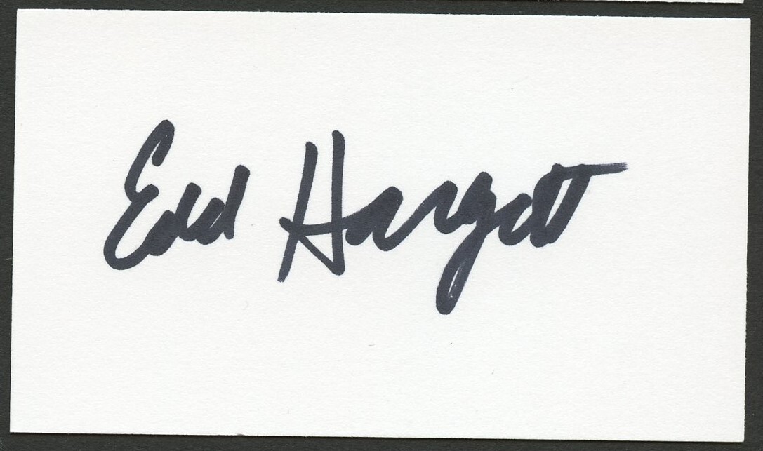 Edd Hargett signed autograph Manager E Texas Electric Coop Business Card BC582