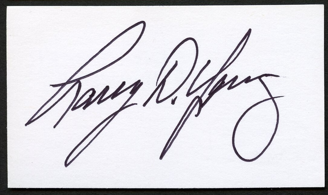Larry D Young signed autograph auto CEO Dr Pepper & Snapple Business Card BC570