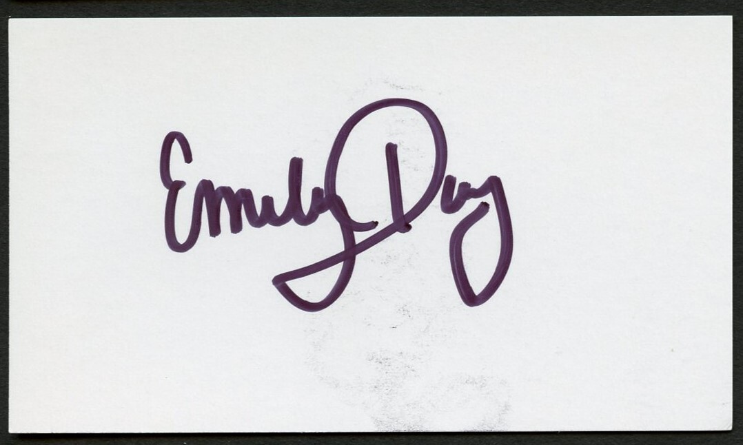 Emily Day signed autograph auto Mathlete Tutoring Business Card BC660