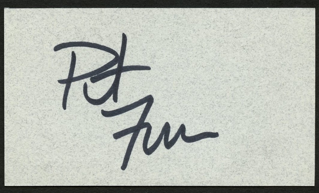 Pete Fenson signed autograph auto Dave's Pizza Business Card BC659