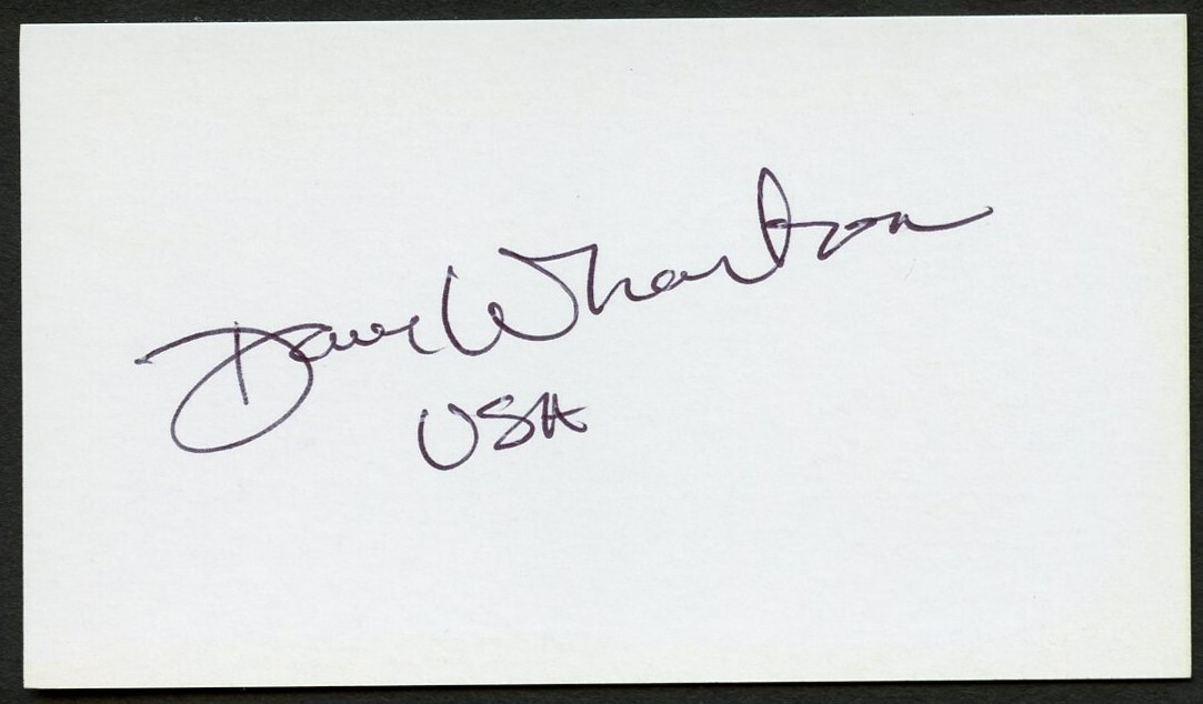 Dave Wharton signed autograph auto Director CPRP Business Card BC658