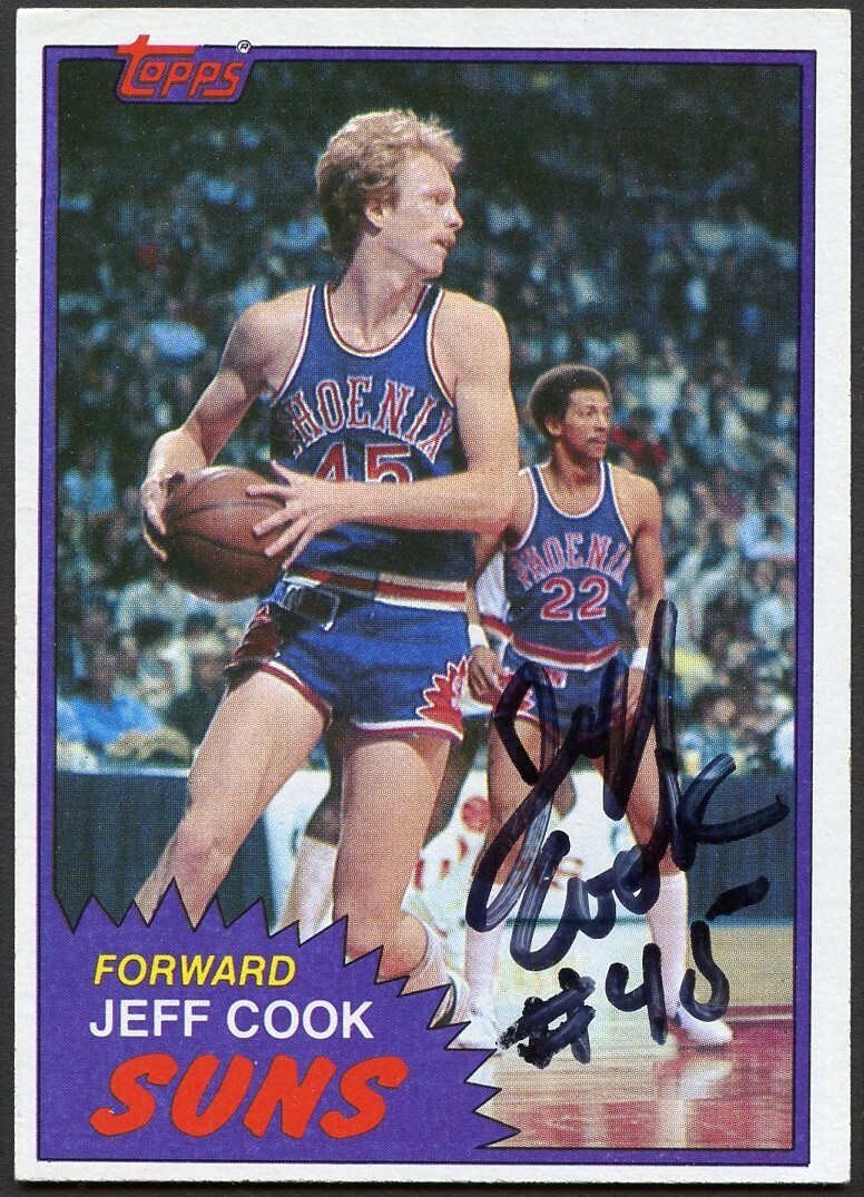 Jeff Cook #80 signed autograph auto 1981-82 Topps Basketball Trading Card