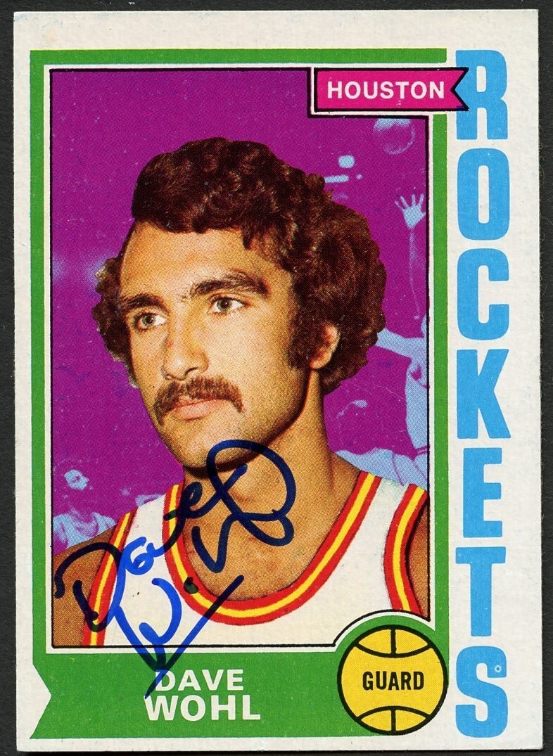 Dave Wohl #108 signed autograph auto 1974-75 Topps Basketball Trading Card
