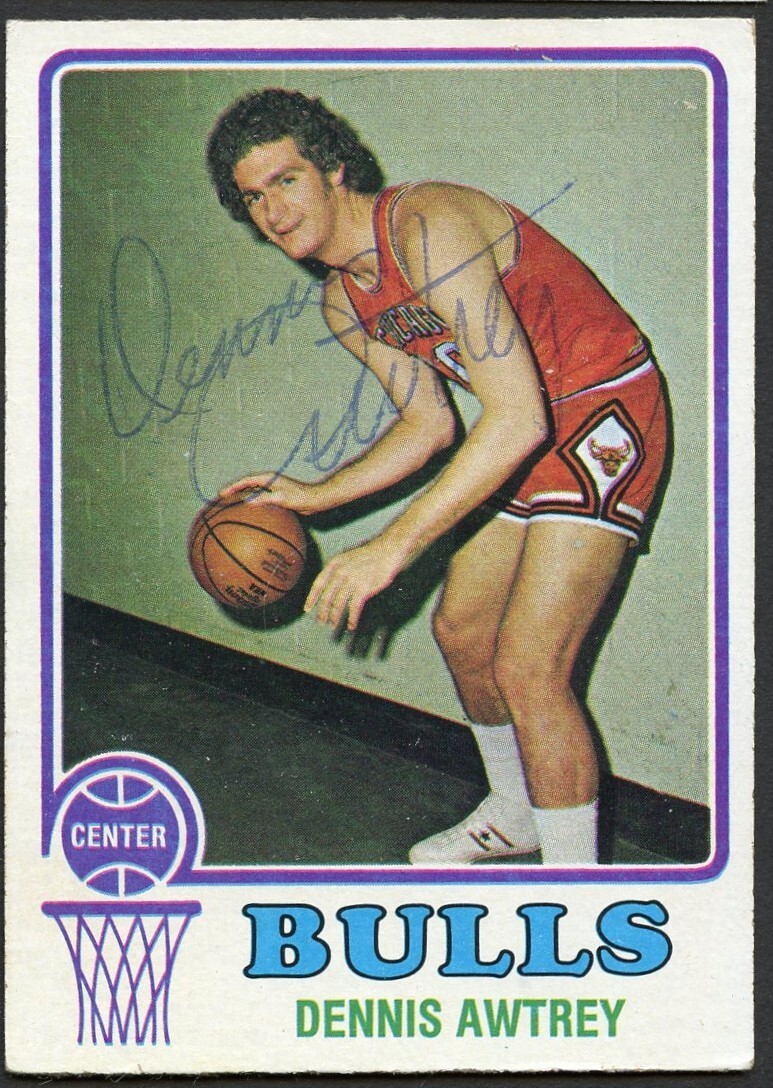 Dennis Awtrey #114 signed autograph auto 1973-74 Topps Basketball Trading Card