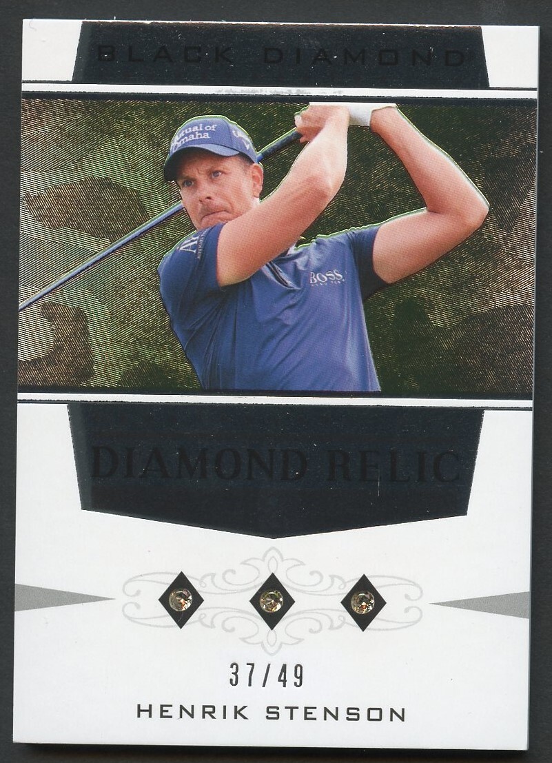 Henrik Stenson #BDR-HS Upper Deck Black Diamond Relic Card 37/49