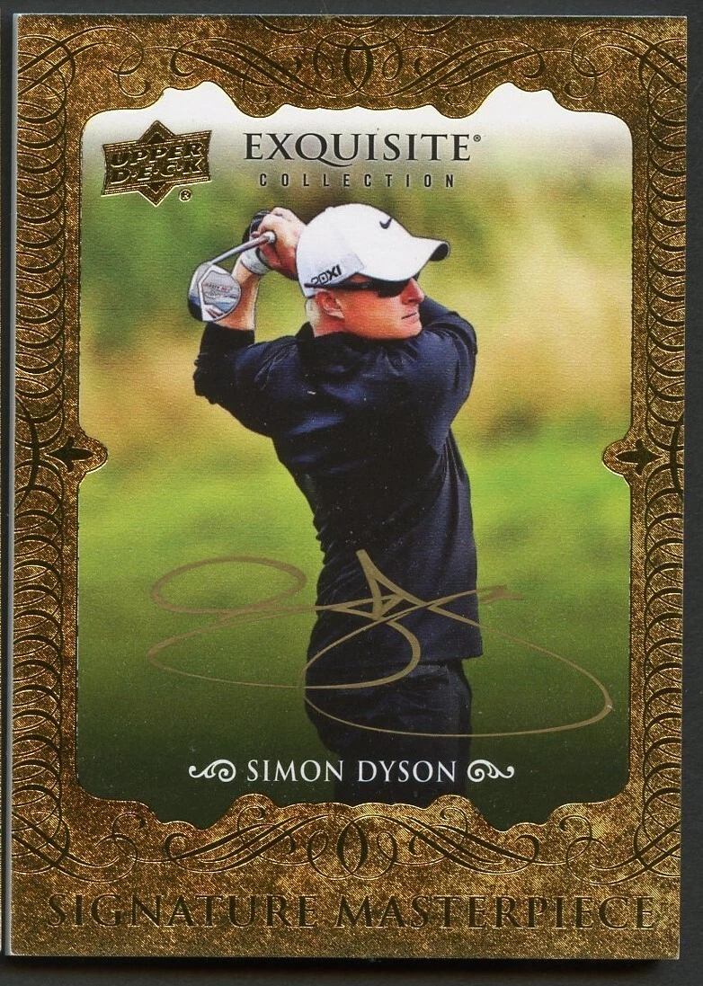 Simon Dyson #ESM-SD signed auto Exquisite Collection 2013 Upper Deck Golf Card