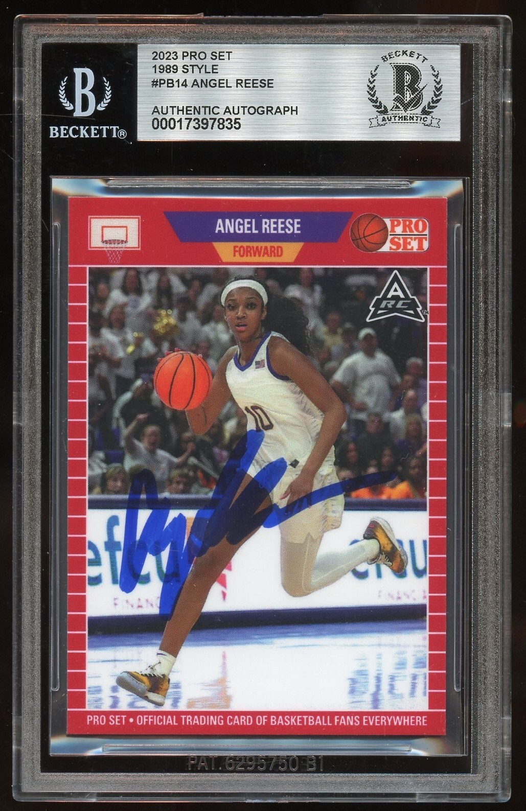 Angel Reese #PB14 signed autograph auto 2023 Pro Set 1989 Style Trading Card BAS