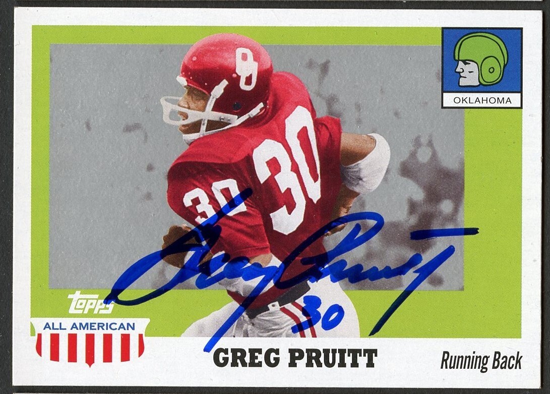 Greg Pruitt 2005 Topps All American #36 signed autograph auto Football Card