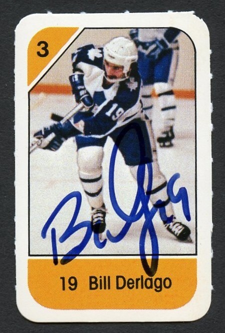 Bill Derlago signed autograph auto 1982-83 Post Cereal NHL Hockey Card