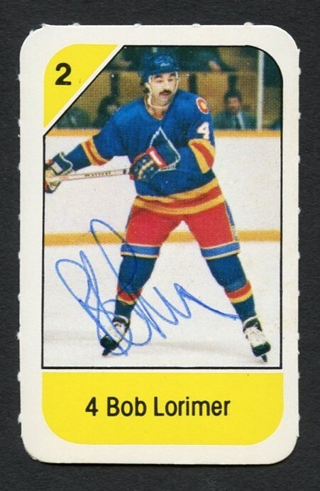 Bob Lorimer signed autograph auto 1982-83 Post Cereal NHL Hockey Card