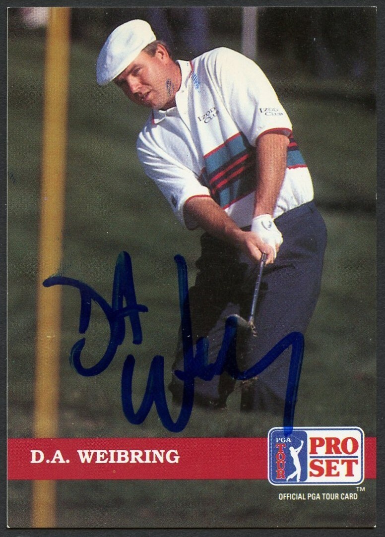 D.A. Weibring #75 signed autograph auto 1992 Pro Set Golf Trading Card
