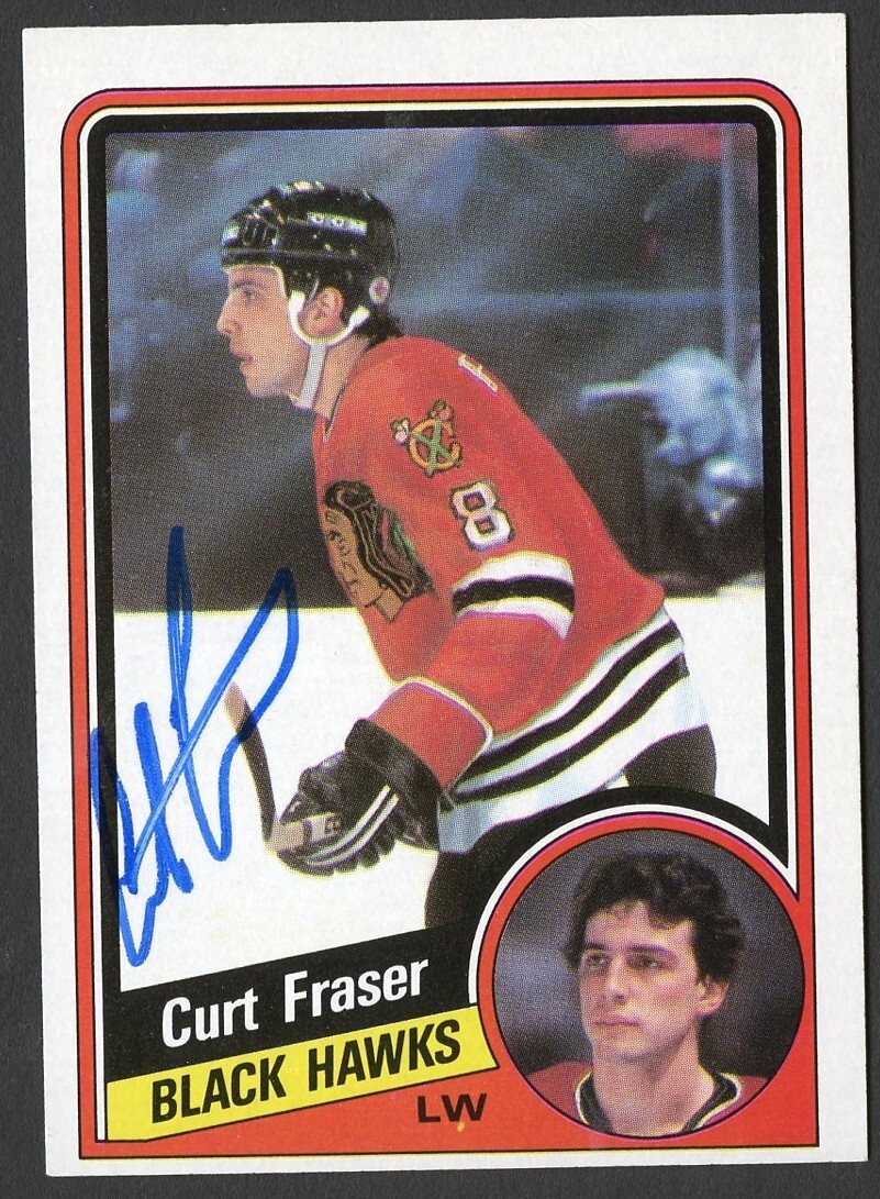 Curt Fraser #29 signed autograph auto 1984-85 Topps Hockey Trading Card