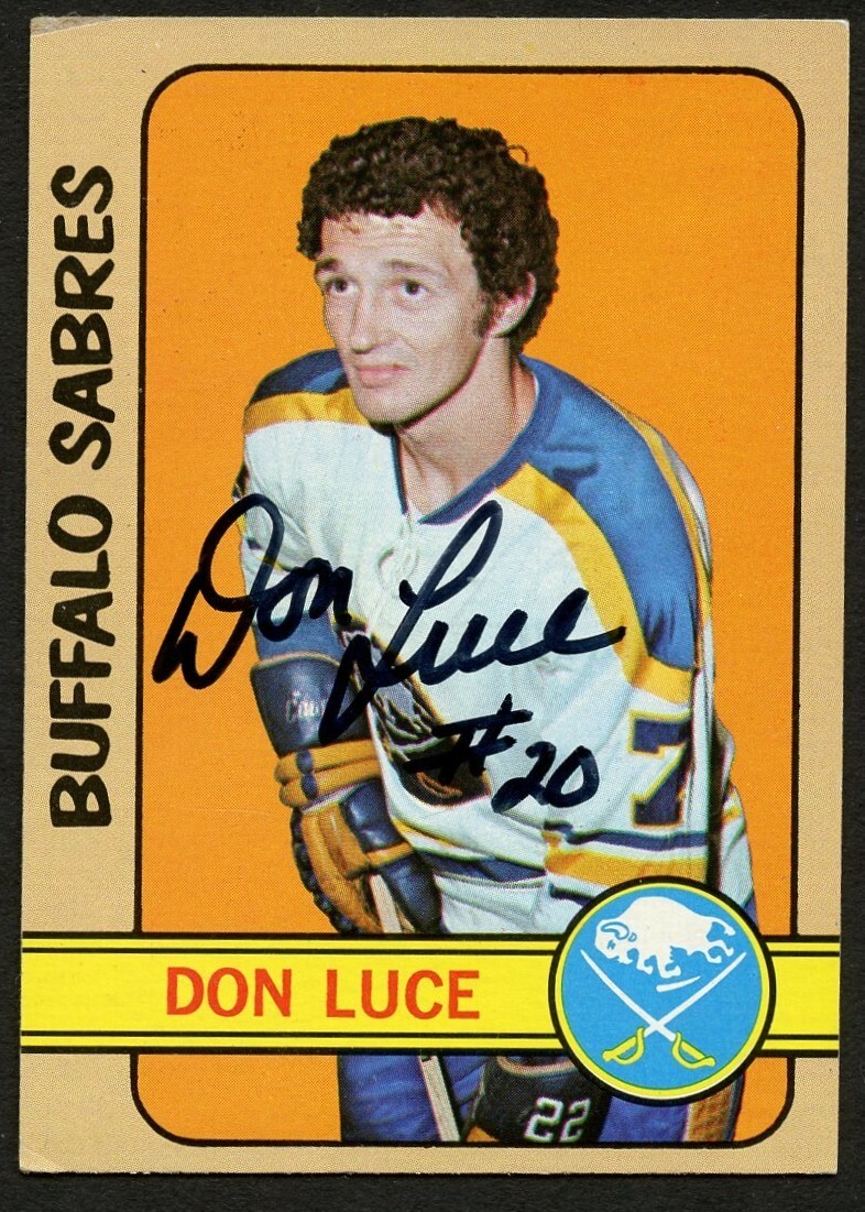 Don Luce #106 signed autograph 1972-73 Topps Hockey Trading Card