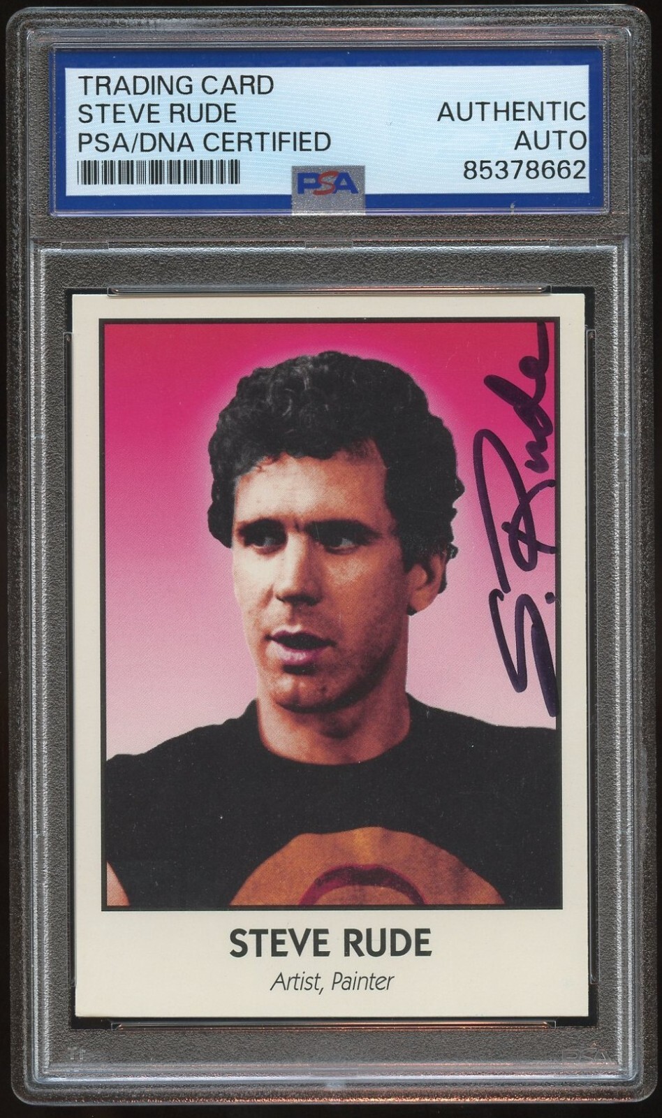 Steven Rude #9 signed autograph auto 1992 Famous Comic Book Creators Card PSA