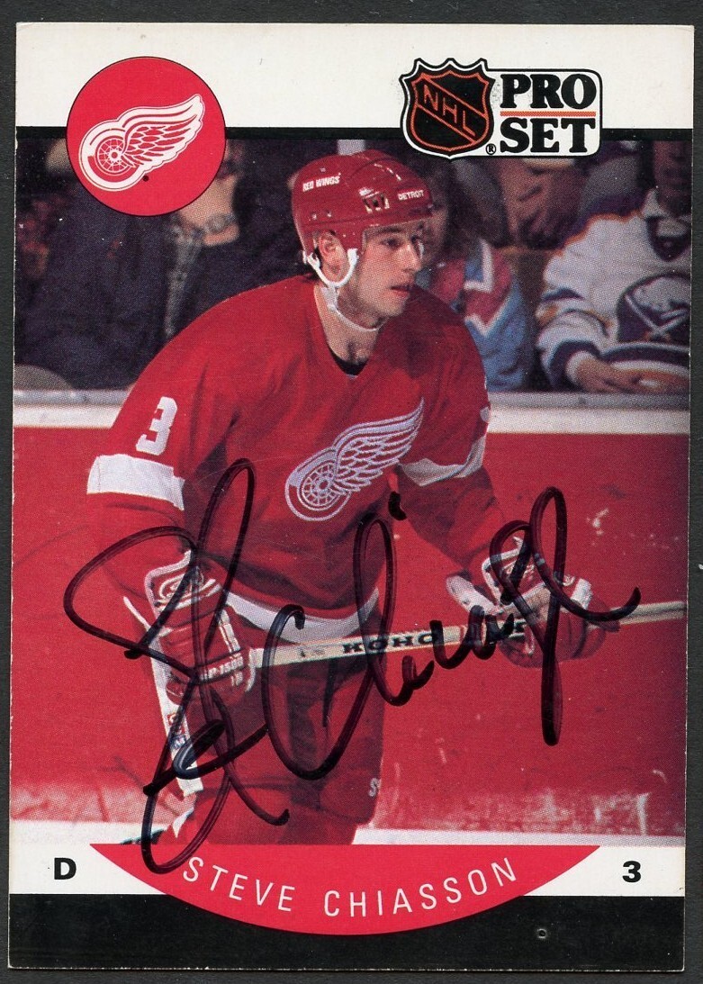 Steve Chiasson #69 signed autograph auto 1990-91 Pro Set Card Hockey Card