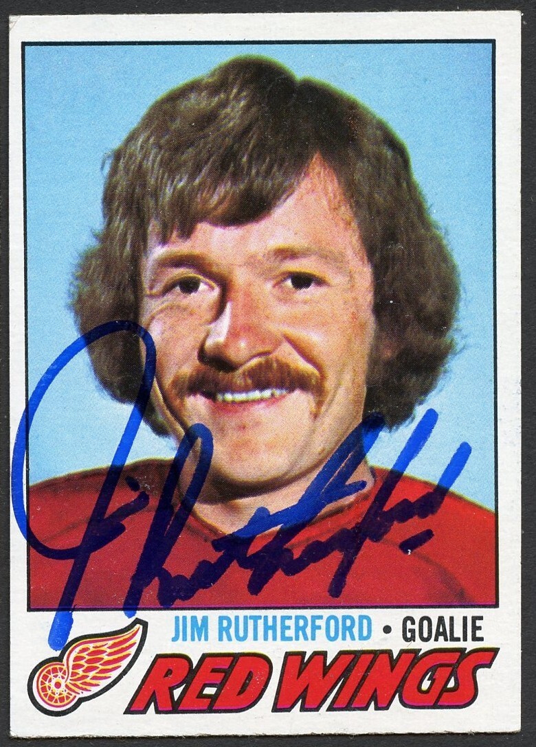 Jim Rutherford #239 signed autograph auto 1977-78 Topps Hockey Trading Card