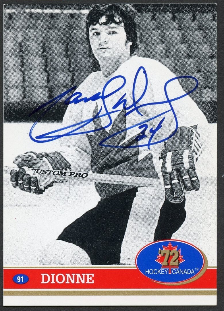 Marcel Dionne # signed autograph auto 1972 Hockey Canada Card 1991 Future Trends