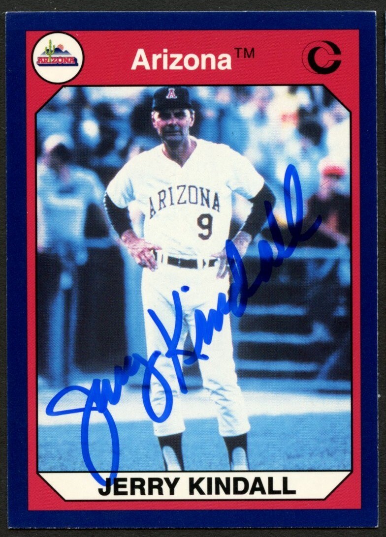 Jerry Kindall #15 signed autograph auto 1990 Arizona Collegiate Collection Card