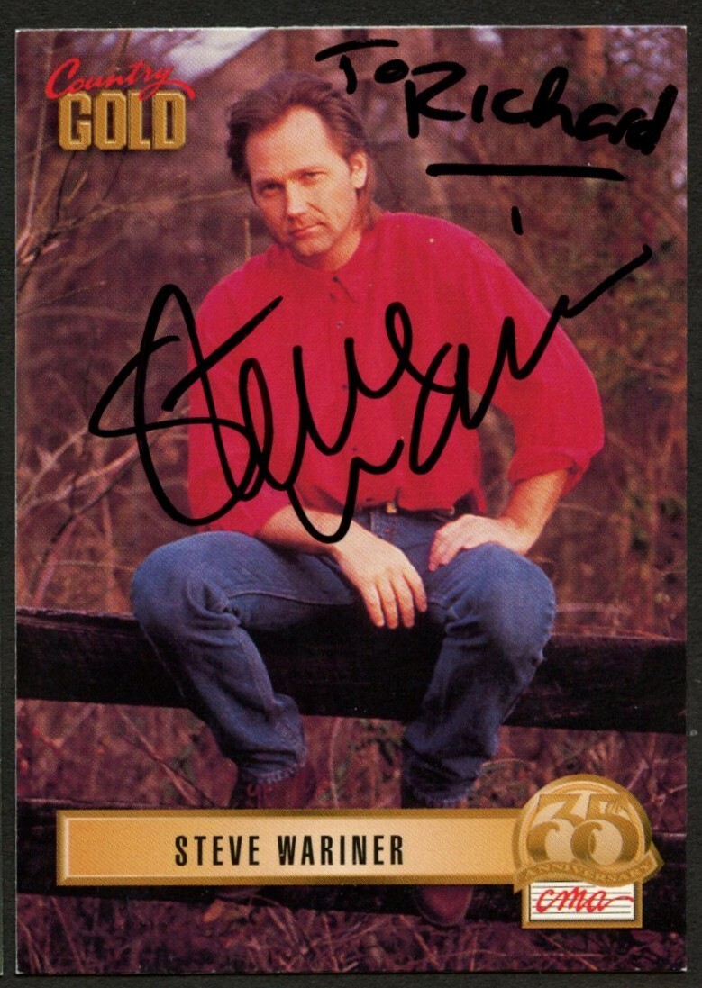 Steve Wariner #60 signed autograph auto 1993 Sterling Country Gold Card