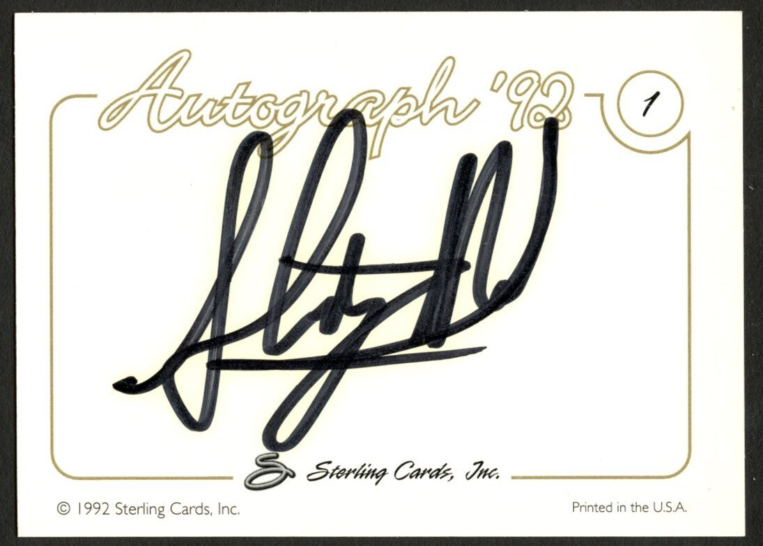 Steve Hall #1 signed autograph 1992 Sterling Country Gold Trading Card