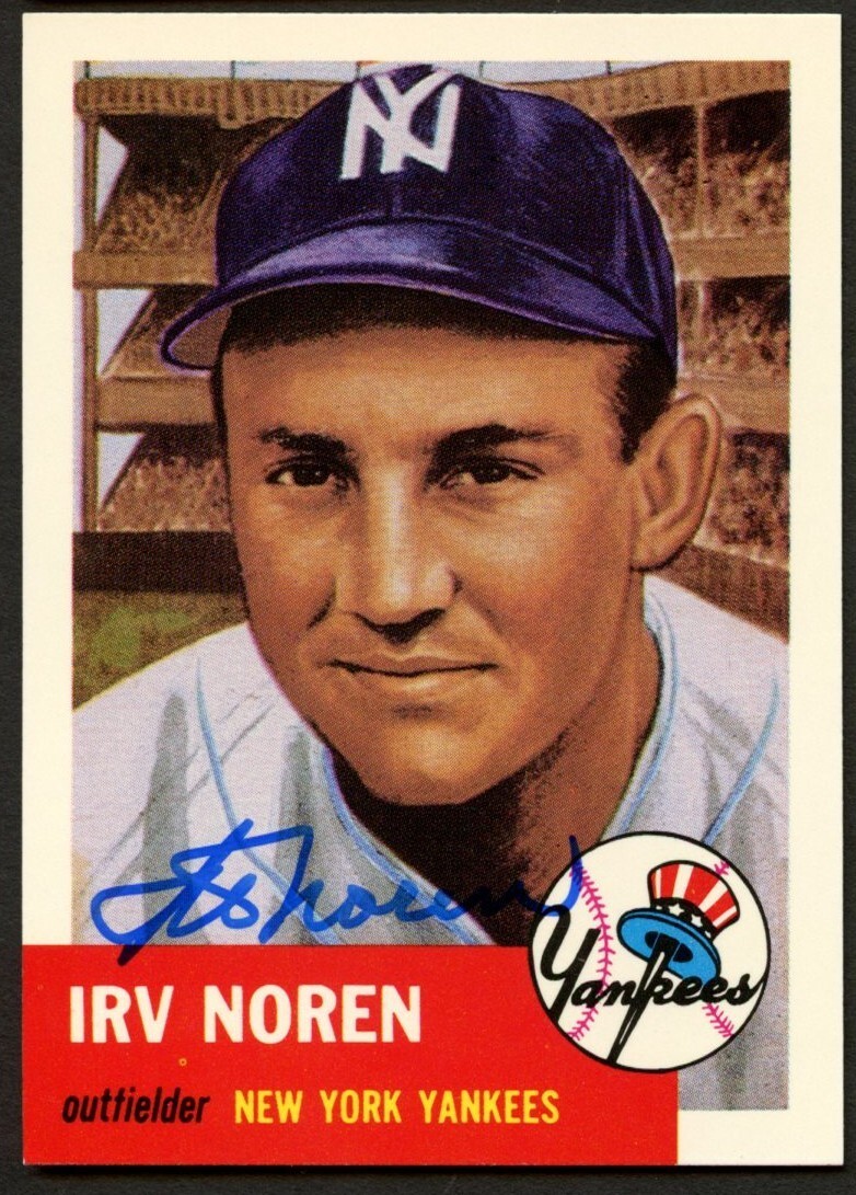 Irv Noren #35 signed autograph auto 1991 Topps 1953 Archives Card