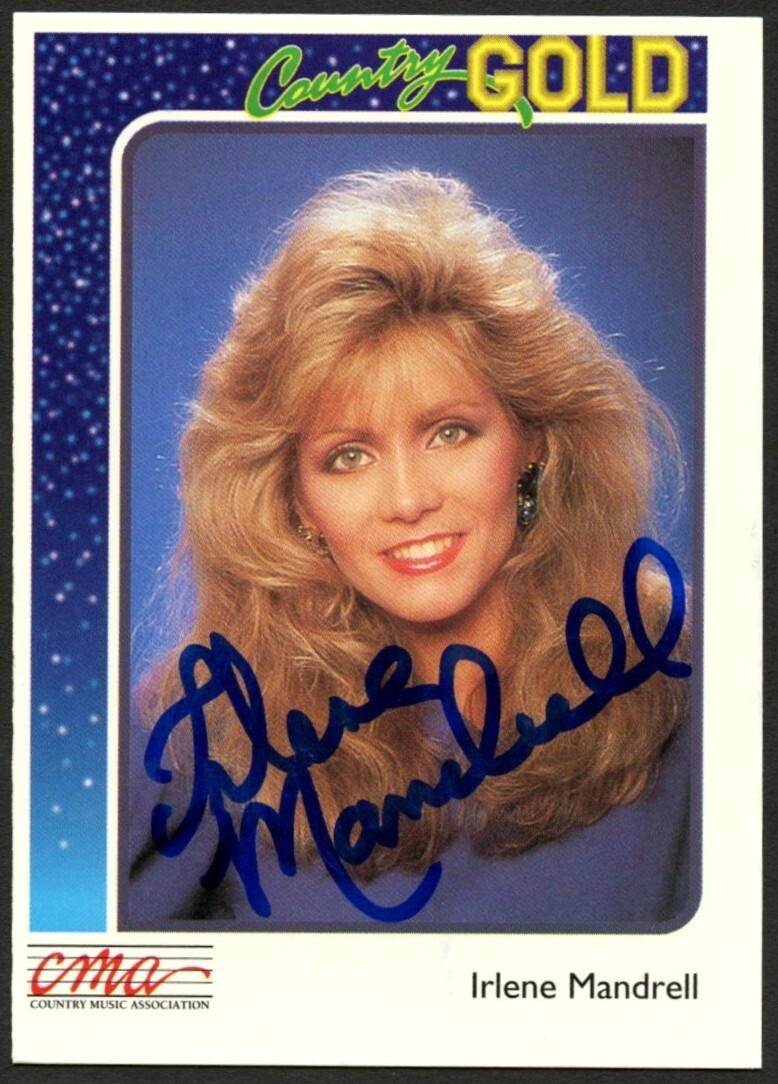 Irlene Mandrell #16 signed autograph 1992 Sterling Country Gold Trading Card