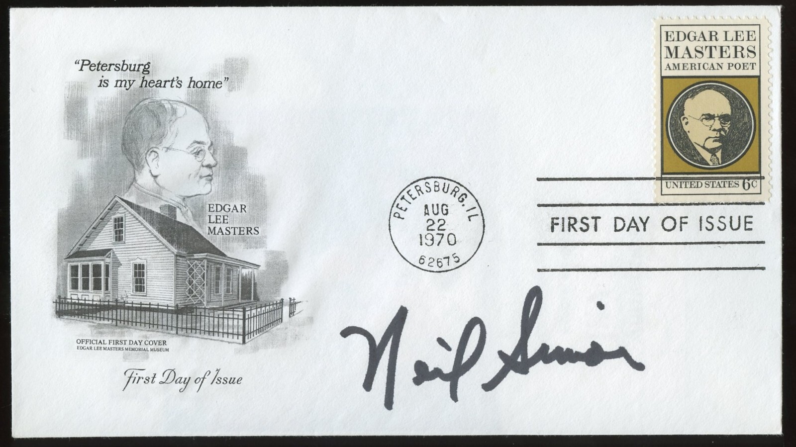Neil Simon signed autograph American Playwright & Screenwriter FDC JSA Cert