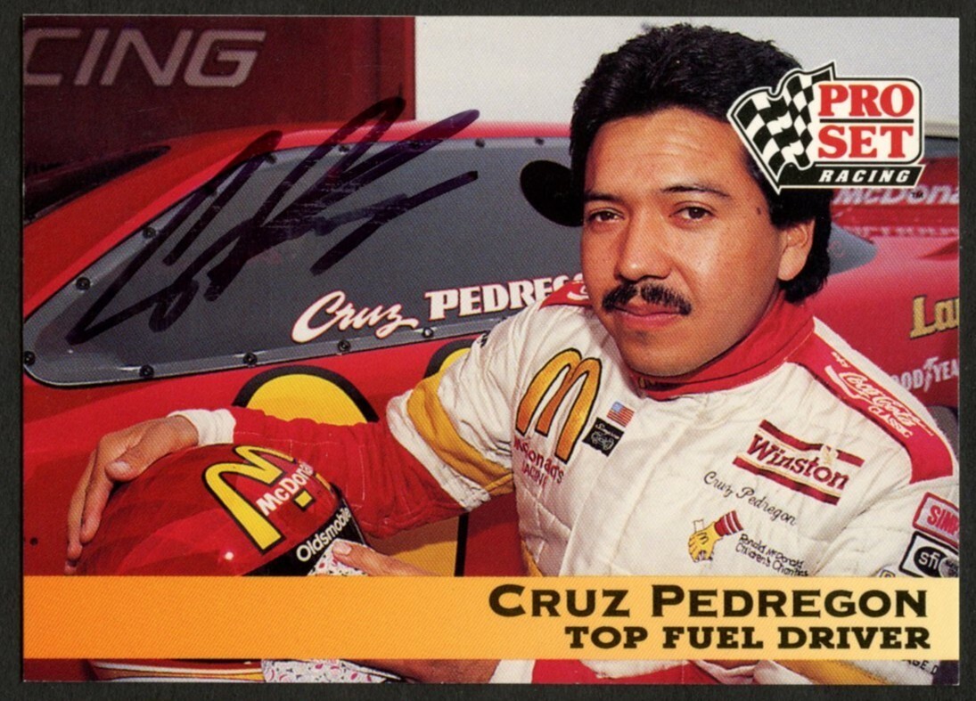 Cruz Pedregon #14 signed autograph auto 1992 Pro Set NHRA Trading Card