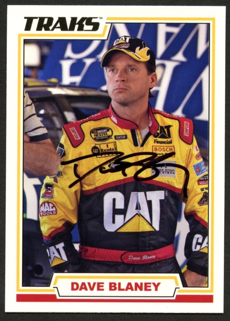 Dave Blaney #2 signed autograph auto 2006 TRAKS NASCAR Trading Card