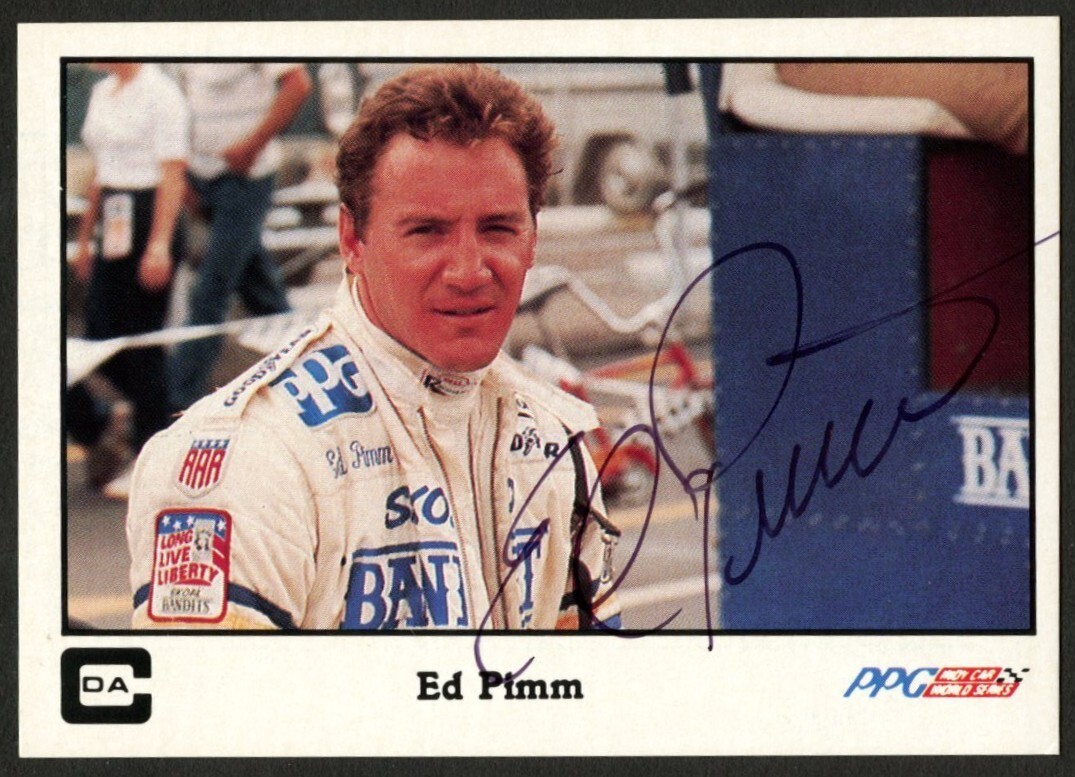 Ed Pimm #6 signed autograph auto 1986 A&S Racing PPG Indy Trading Card