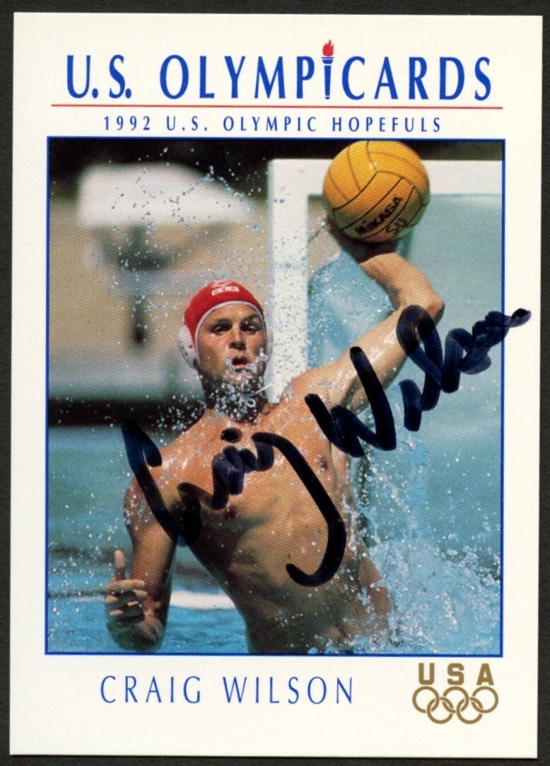 Craig Wilson #100 signed autograph 1992 Impel U.S. Olympic Hopefuls Card