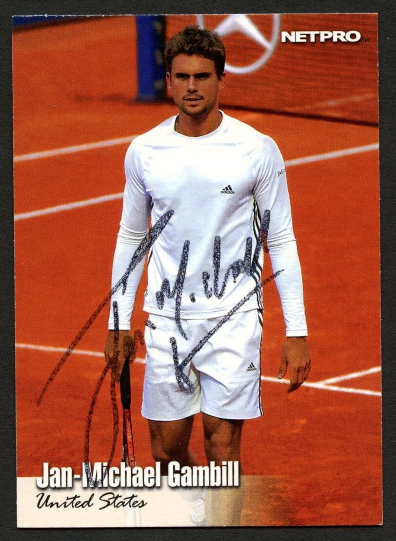 Jan-Michael Gambill #13 signed autograph auto 2003 NetPro Tennis Trading Card